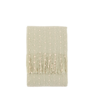 Dottie Faux Mohair Throw Sage Green 1300x1700mm
