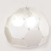 Lampa wisząca DOME nowoczesna, geometryczna z chromowanymi detalami 80 cm