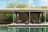 Pergola ogrodowa BIZZOTTO OCEAN 3,6X6 – antracytowy / naturalny
