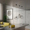 Lampa wisząca DEMI czarna
