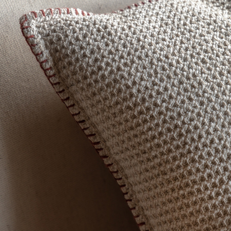 Alder Textured Cushion Cream 450x450mm