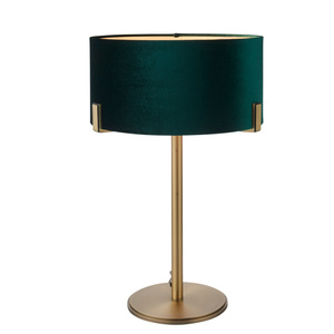 Lampa stołowa Hayfield – antyczny mosiądz, 37 × 37 × 59 cm