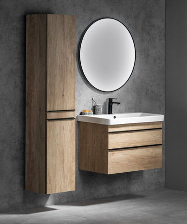 SITIA szafka wysoka 35x172x32cm, 2 drzwiczki, dąb Alabama