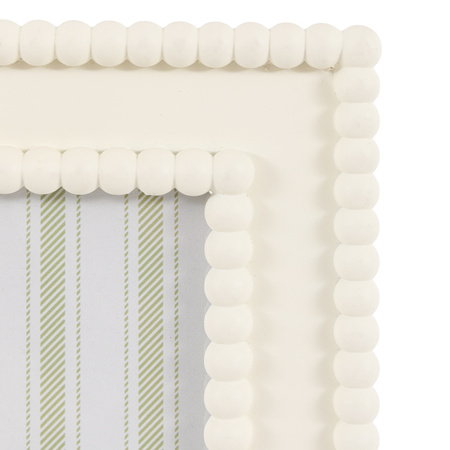 Cove Beaded Photo Frame 7x5in White