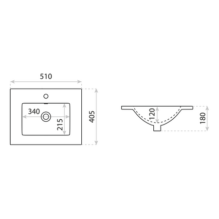Umywalka meblowa Floryda 500