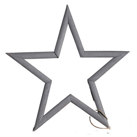 Priola Wooden Star Grey Large 615x10x585mm