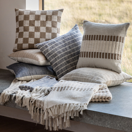 Longshaw Woven Cushion Natural 450x450mm