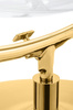 Fotel BUBBLE STAND 2 GOLD VELVET poduszka czarna