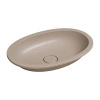SHELL M+ umywalka podblatowa 54 x 34 cm, dune beige mat