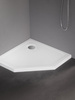 Brodzik MILD akrylowy pięciokątny 80x80x4,5 biały