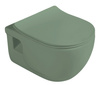 BRILLA WC wiszące, Rimless, 36,5x53cm, zielony mat
