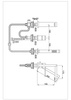 EXCELENT Chrom 3-otworowa bateria wannowa z mieszaczem