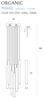 MAXLIGHT  P0524D LAMPA WISZĄCA ORGANIC 10x ZŁOTO SZCZOTKOWANE MAŁA ŚCIEMNIA