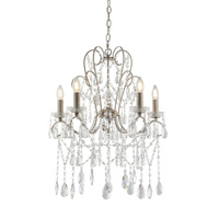 Berkley 5 Pendant Light Aged Silver