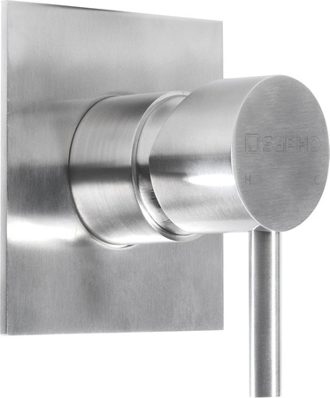 MINIMAL bateria prysznicowa podtynkowa, 1 wyjście, stal nierdzewna mat