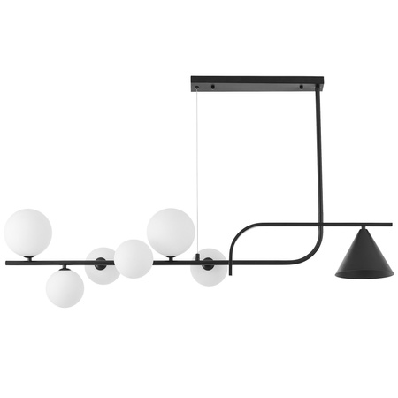 NOWOCZESNA LAMPA WISZĄCA CZARNO-BIAŁA AMADEO W7