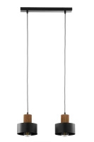 RIF wood 2 zwis czarny/jasny brązowy