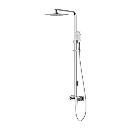 PARMA system prysznicowy natynkowy, chrom połysk