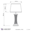 LAMPA NOCNA GLAMOUR CZARNO-MOSIĘŻNA VILLANOVA