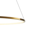 Lampa wisząca CIRCLE SLIM 80 cm - LED, ring złoty