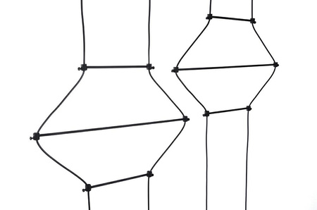 MOOSEE lampa wisząca FLUSSO LINE 4        czarna