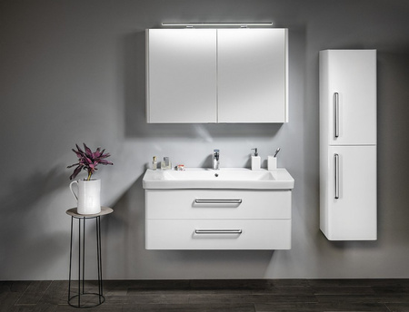 THEIA szafka umywalkowa 101,4x43,5x44,2cm, 2 szuflady, biała