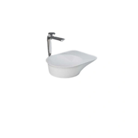 Zestaw VALET umywalka nablatowa 48 cm, korek klik klak, Miska z Deską WC biały mat