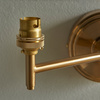 Step Fold 1 Wall Light Fitting Brushed Aged Brass