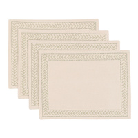 Arbor Leaf Placemats Natural 4pk 300x400mm