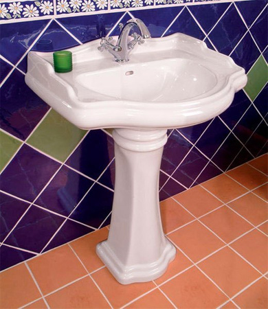 RETRO umywalka ceramiczna 69x52cm, biały