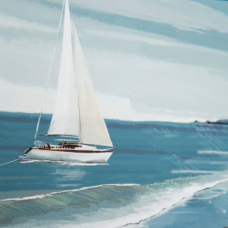 White Sails & Making Waves S/2 Canvas 340x20x390mm