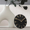 Mulberry Mantel Clock Noir 6in