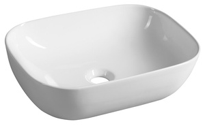 Umywalka ceramiczna nablatowa 46x34cm, biały