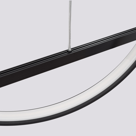 Lampa wisząca GLAD czarna LED 3000K