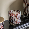 Confetti Candle Brown Small Peony Musk