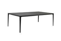 Stół SLIM 200x100 czarny - ceramiczny     marmur, aluminium