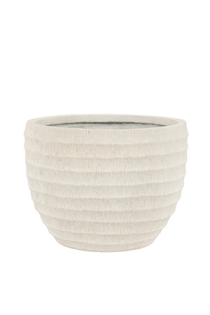 Lorca Ridged Outdoor Planter White 450x450x330mm