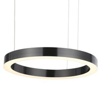 Lampa wisząca CIRCLE 60 cm - LED, ring tytanowy