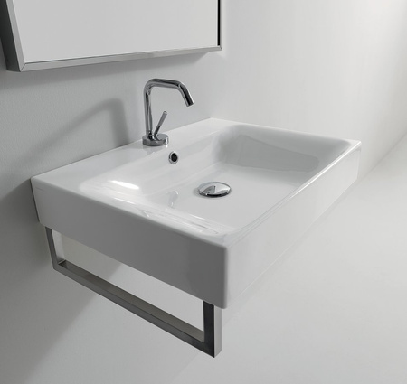 CENTO umywalka ceramiczna 80x45cm, biały