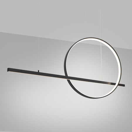 Lampa wisząca GLAD czarna LED 4000K