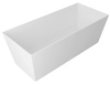 KVADRIE wanna kompozytowa 1590x650x550mm, objętość 360l, biały połysk