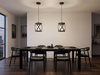 LAMPA WISZĄCA LOFT CZARNO-MOSIĘŻNA ASTILA W1