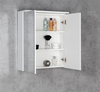 KAWA STRIP szafka z lustrem, oświetlenie LED 60x70x22cm, biały