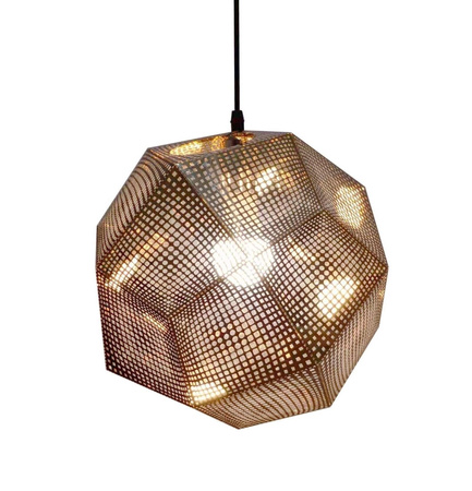 NOWOCZESNA LAMPA WISZĄCA ZŁOTA ASCONA