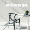 Lampa wisząca BRILLA-6, 125 cm - LED, czarny stelaż, nieregularne białe kule