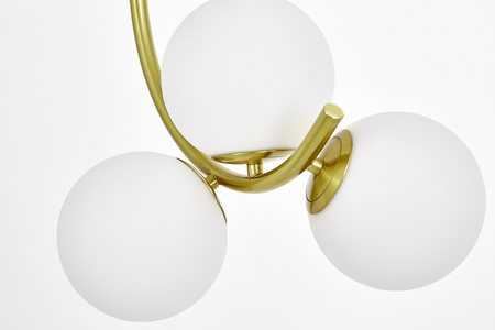 NOWOCZESNA LAMPA WISZĄCA MOSIĘŻNA BONIO W3