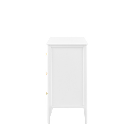 Acton 3 Drawer Chest White 870x450x870mm