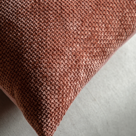 Basketweave Cushion Rust 2pk 450x450mm