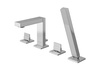 EXCELENT Chrom 4-otworowa bateria wannowa