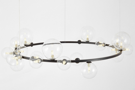 NOWOCZESNA LAMPA WISZĄCA CZARNA MERIDO W24